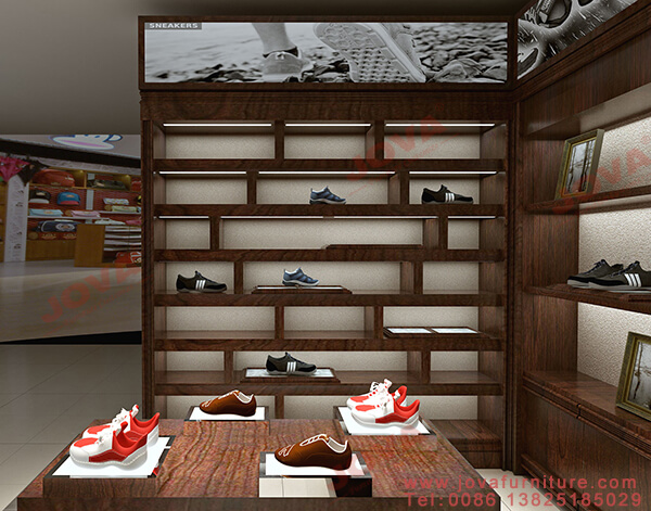 خزانة عرض الأحذية للمتجر