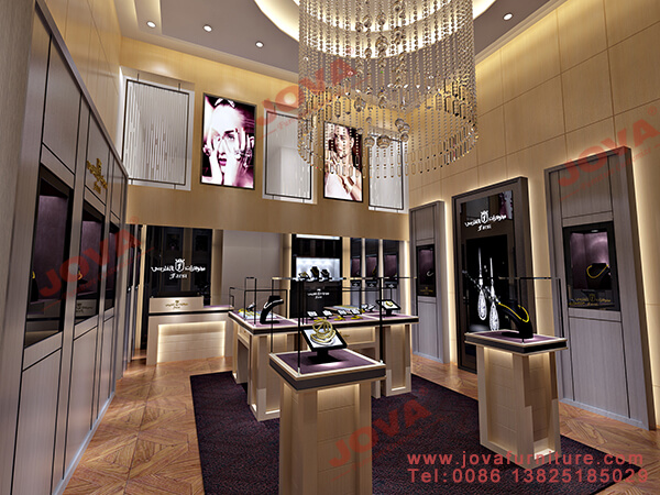 luxury jewelry store displays