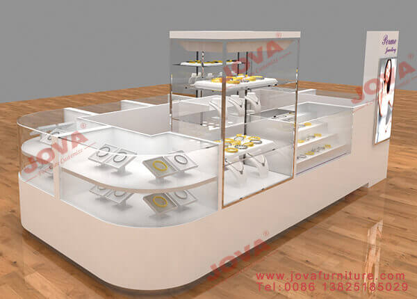 Multilayer jewelry counter cabinets