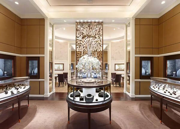luxury jewellery counter