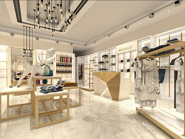 interior design of boutique shops