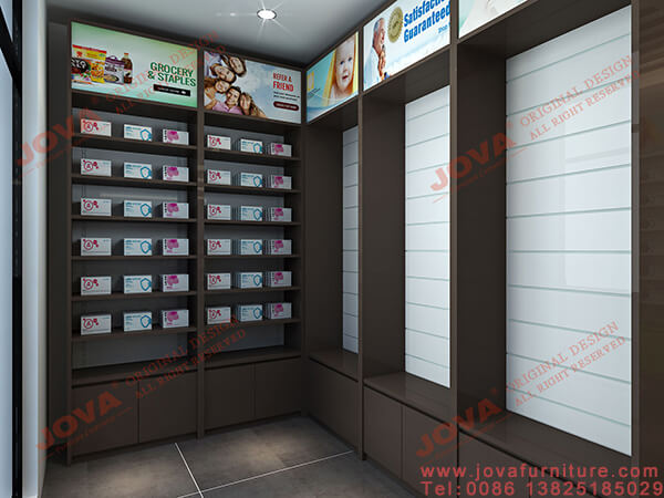wall pharmacy display cabinet