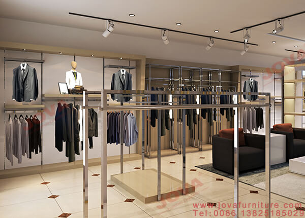 clothing store wall displays