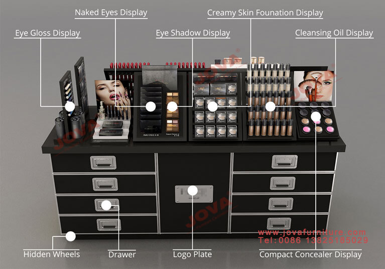 retail cosmetics stands for stores