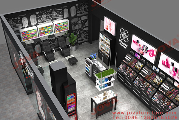 cosmetics store interior layout