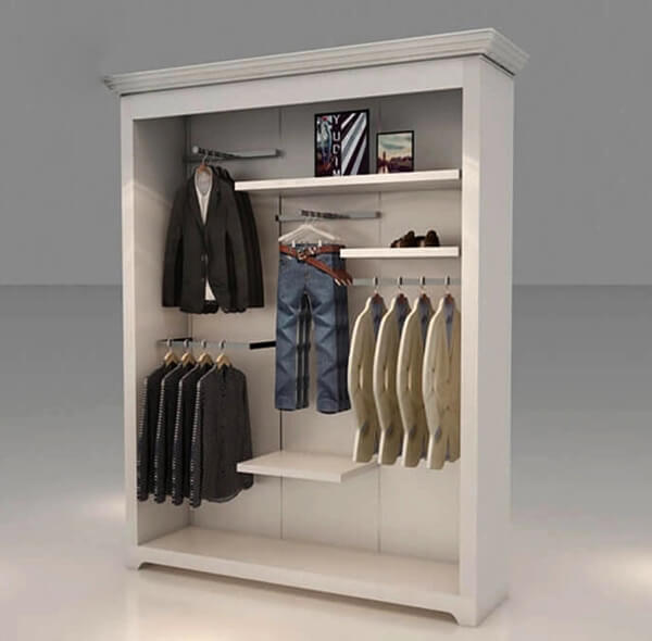 retail wall units for clothing store
