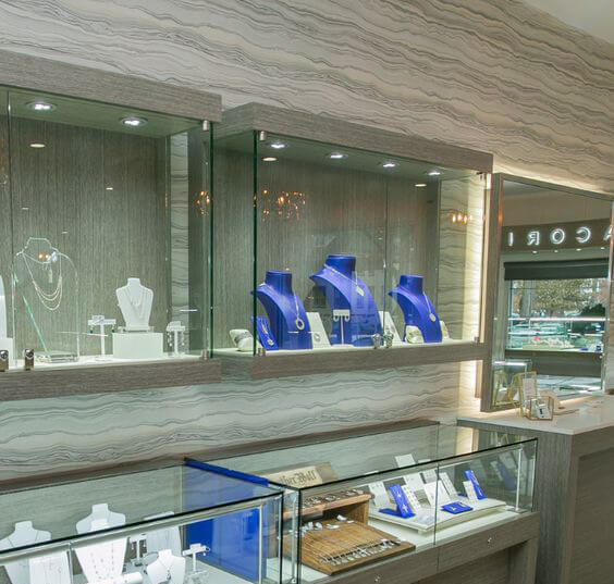 jewelry shop wall design