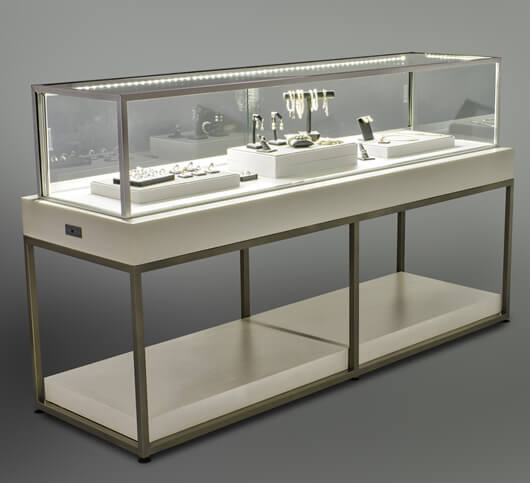 stainless steel jewelry counter