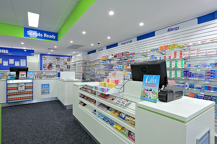 pharmacy counter design
