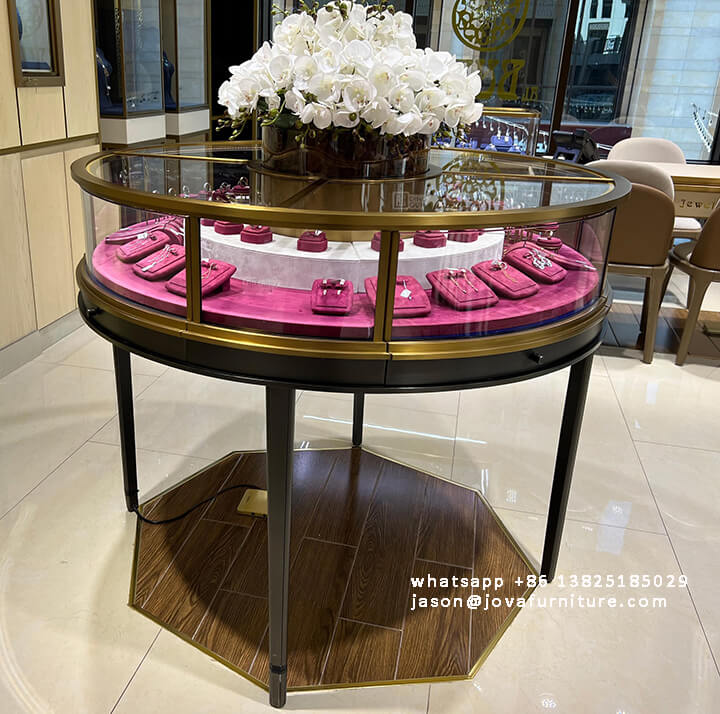 round jewelry display table