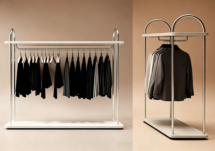 floor clothing rack