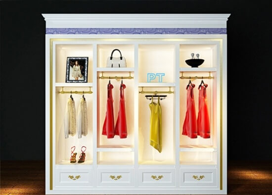 clothing shop display cabinets