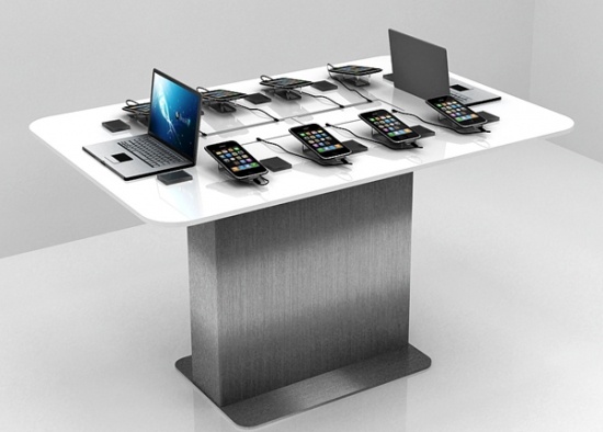 cell phone display table