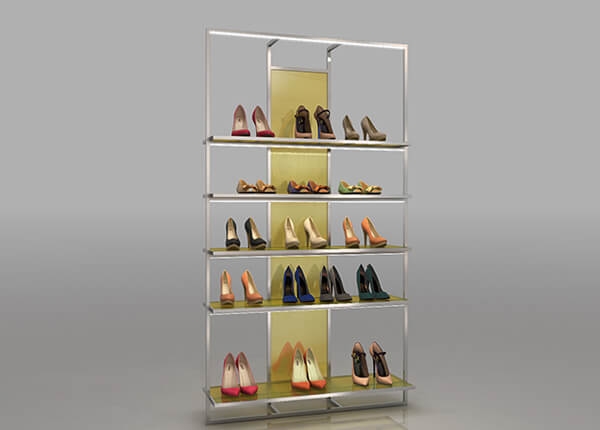 shoe store shelves