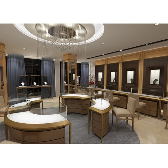gold jewellery shop interior design