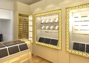 showcase for jewelry store