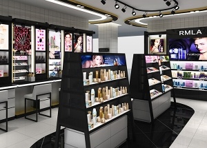 cosmetic showcase display