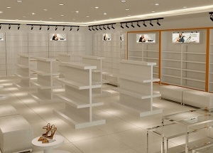 عرض الأحذية عرض لتصميم متجر الداخلية
