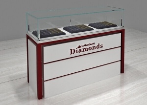 jewelry glass display case