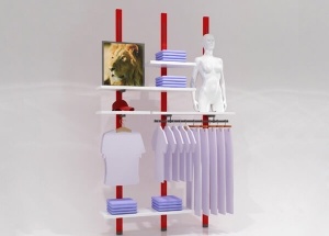 wall mounted garment rack