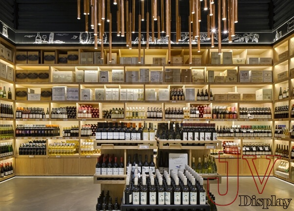 wine store display
