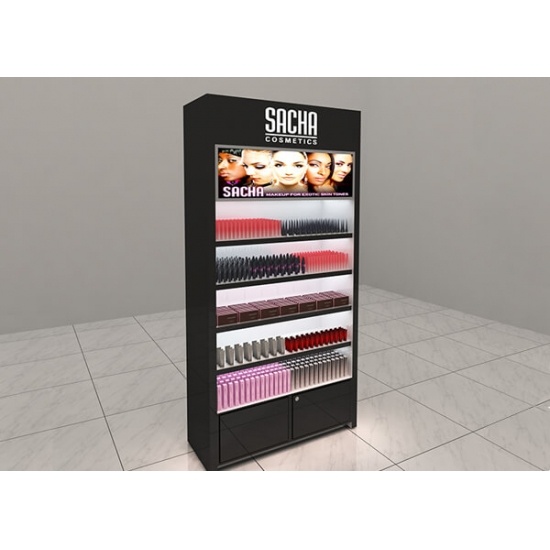 makeup store shelves