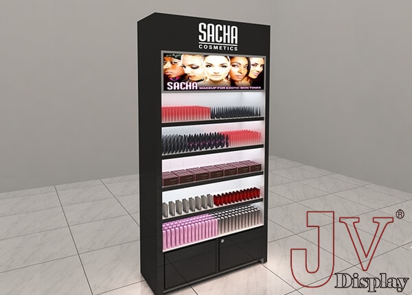makeup store shelves