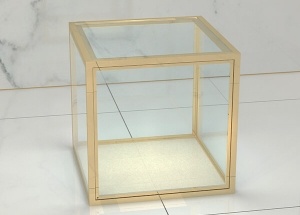 طاولة مخصصة عرض الحالات عرض المجوهرات والزجاج