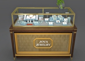 gold jewellery showcase