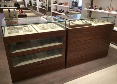 Boutique store display cabinets with drawers